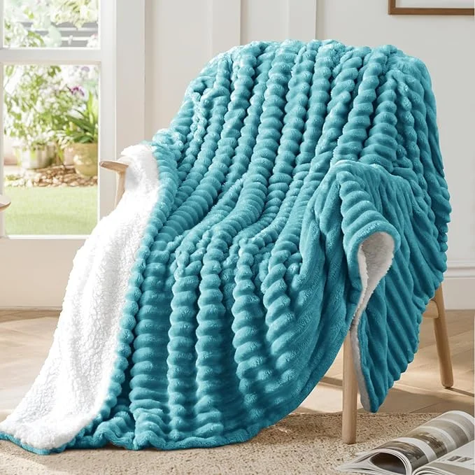 plaid sherpa réversible