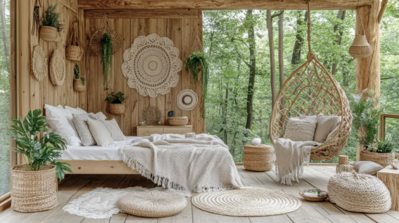 chambre afro bohème